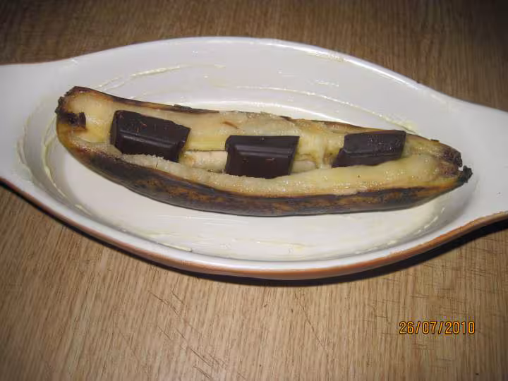 Bananes murs au chocolat