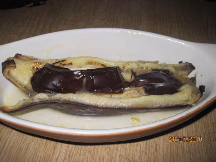 Bananes murs au chocolat
