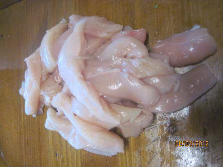 Blancs de poulet au carottes violettes