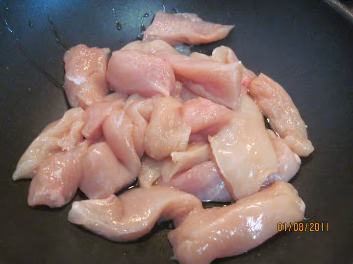 Blancs de poulet aux cocktail de champignons