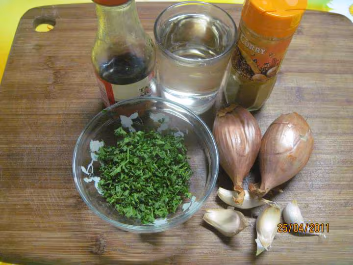 Blancs de seiche au endive sauce curry
