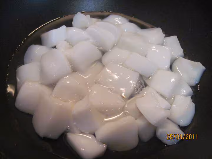 Blancs de seiche au endive sauce curry