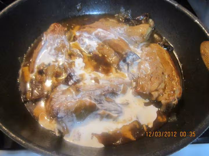 Blanquette de veau avec os aux epinards