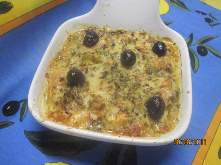 Blettes a la sauce tomate gratinees