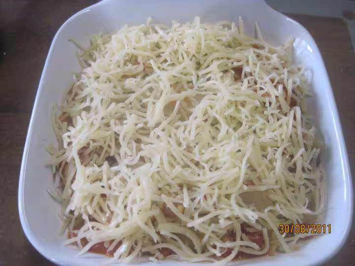 Blettes a la sauce tomate gratinees