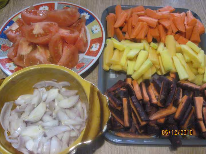 Boeuf a bourguignon variee aux 3 carottes