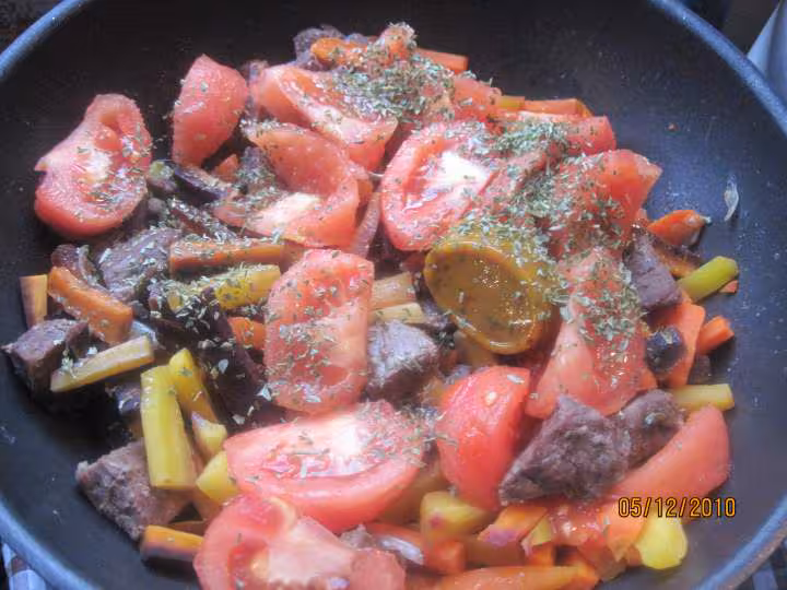 Boeuf a bourguignon variee aux 3 carottes