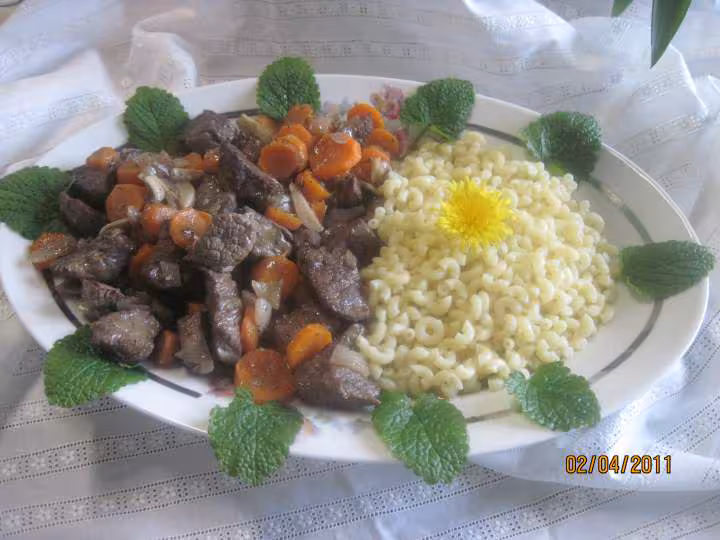 Boeuf carottes en wok