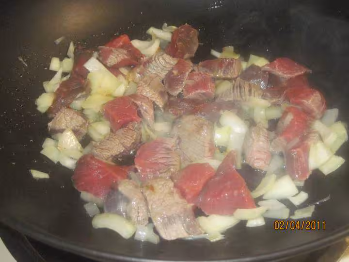Boeuf carottes en wok