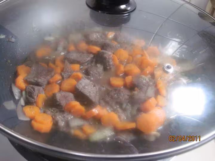 Boeuf carottes en wok