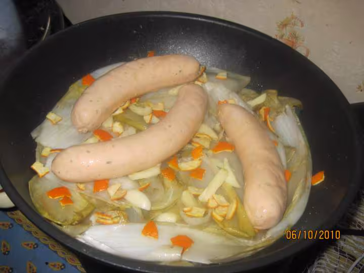 Boudins de saumon aux endives a l etouffee