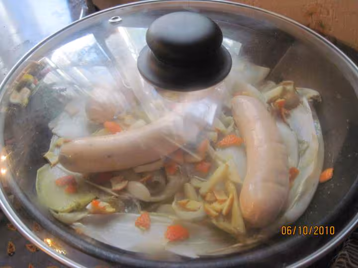 Boudins de saumon aux endives a l etouffee