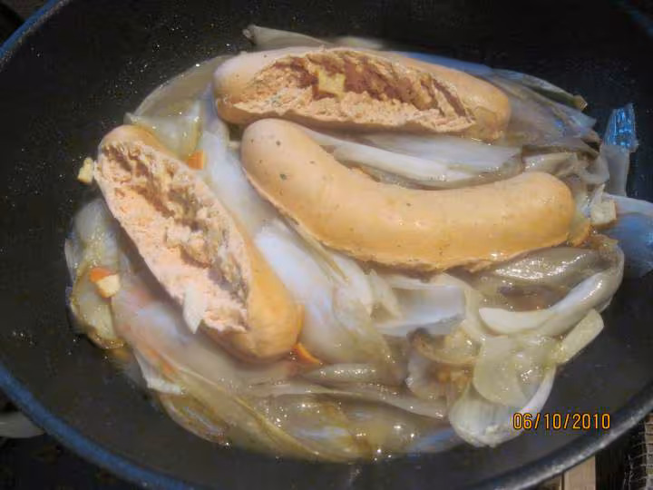 Boudins de saumon aux endives a l etouffee