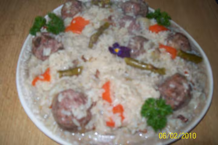 Boulettes de viande aux riz