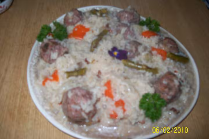 Boulettes de viande aux riz