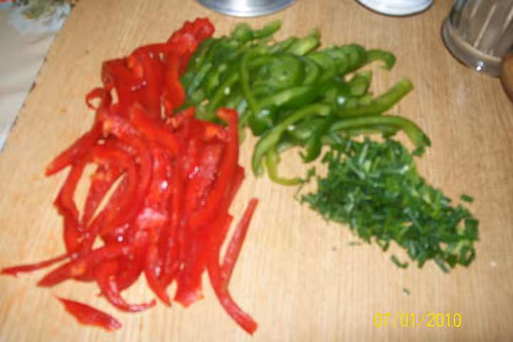 Boulgour aux poivrons et surimi