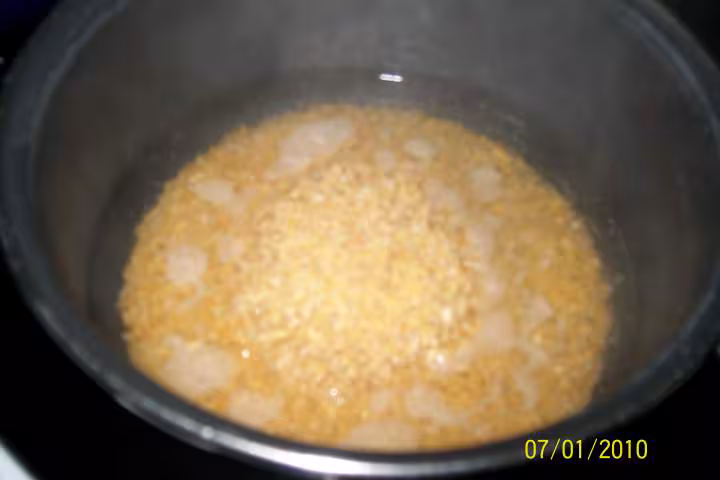 Boulgour aux poivrons et surimi