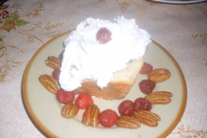Brioche au framboises chantilly