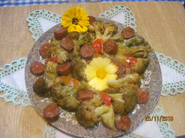 Brocolis au chorizo