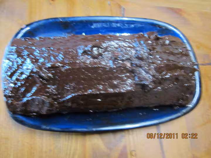 Buche de noel a la creme ganache aux poires