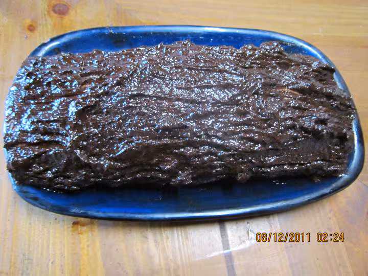 Buche de noel a la creme ganache aux poires