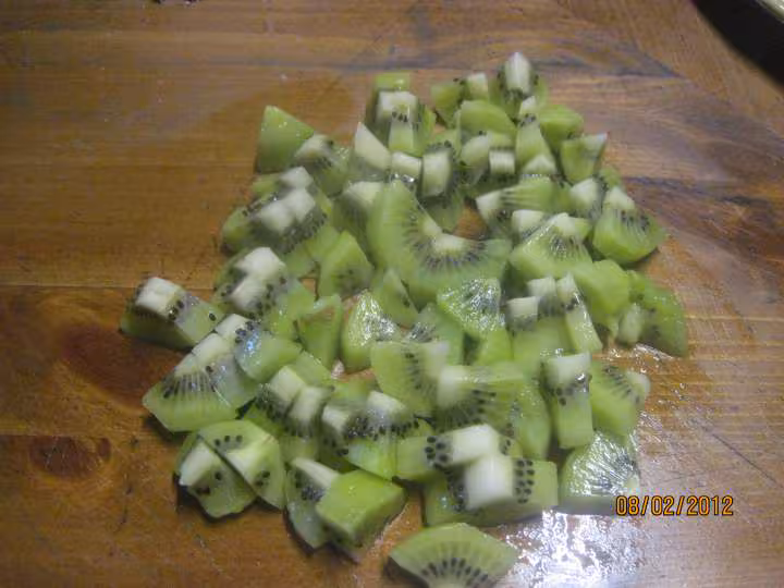 Cake au beurre et kiwis