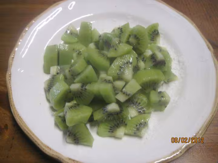 Cake au beurre et kiwis
