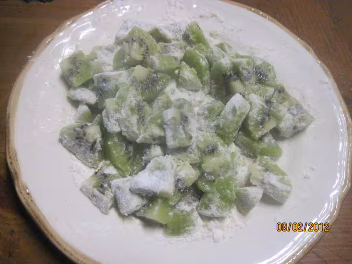 Cake au beurre et kiwis