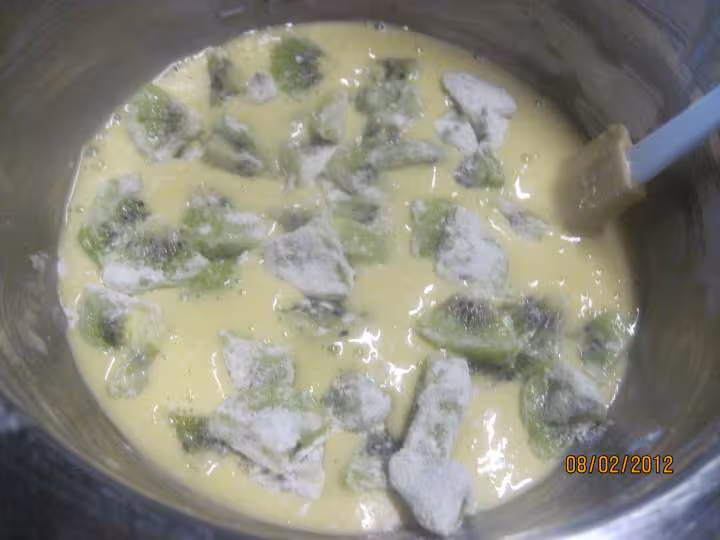 Cake au beurre et kiwis