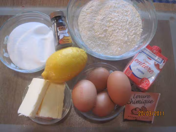 Cake au beurre et zeste de citron