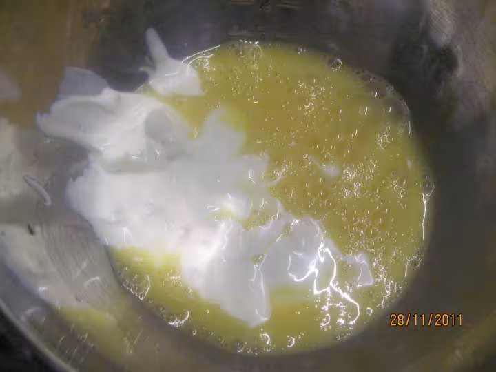 Cake au fromage de chevre et des de jambon