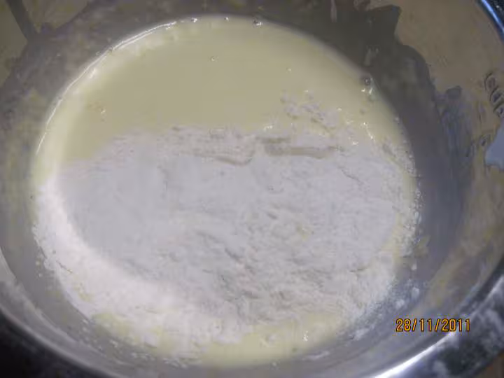 Cake au fromage de chevre et des de jambon