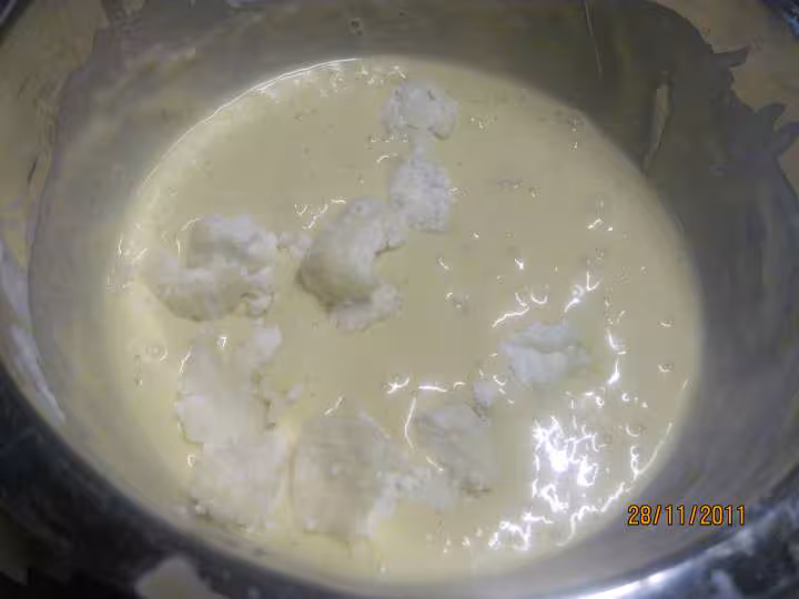 Cake au fromage de chevre et des de jambon
