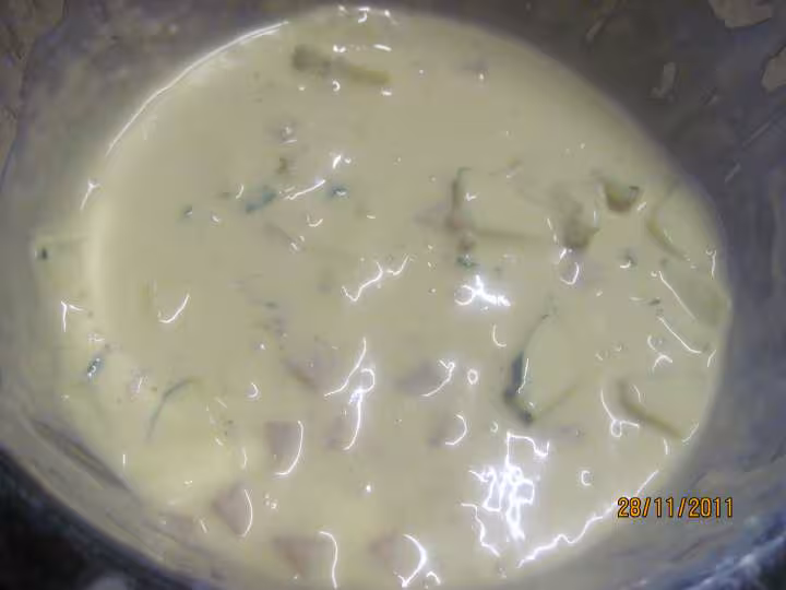Cake au fromage de chevre et des de jambon