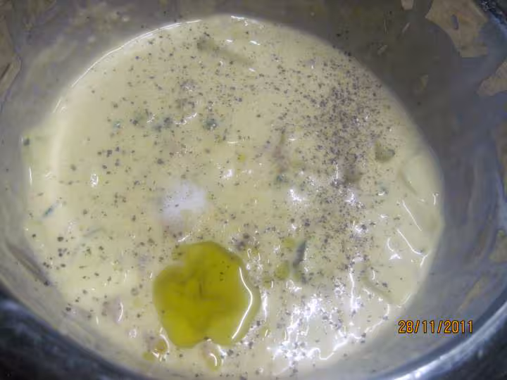 Cake au fromage de chevre et des de jambon