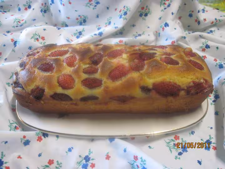 Cake aux fraises