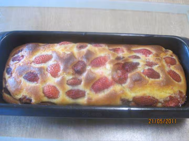 Cake aux fraises