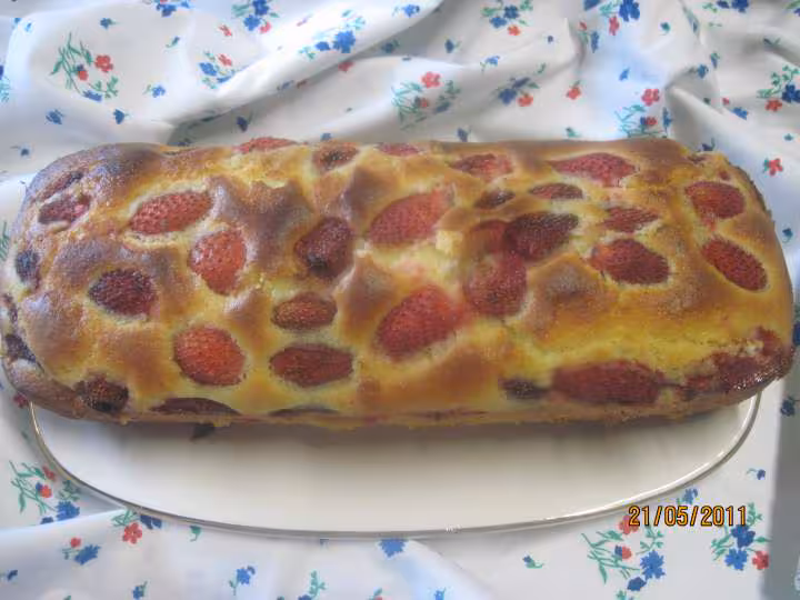 Cake aux fraises