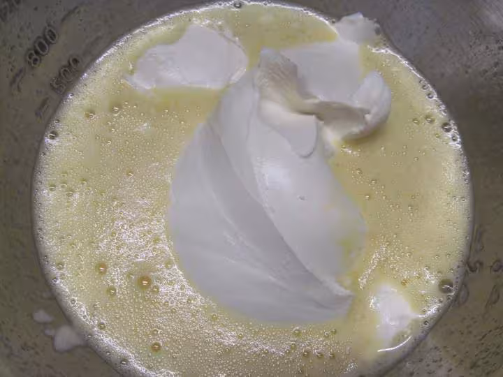 Cake flan de melon au mascarpone