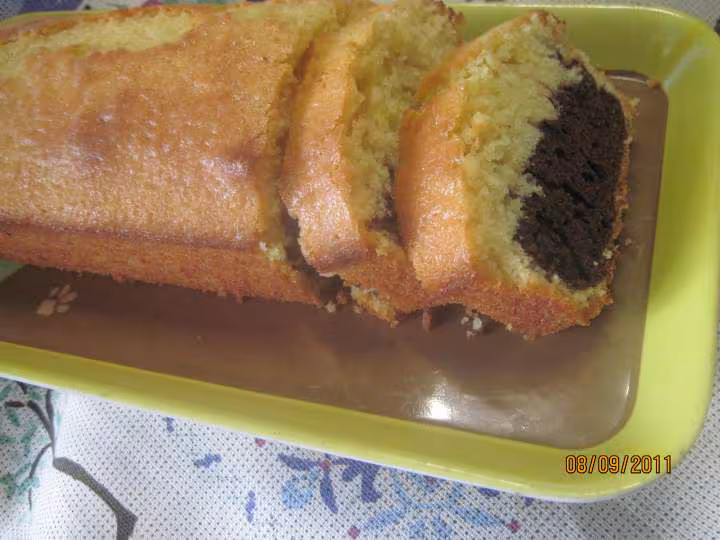 Cake marbre au chocolat