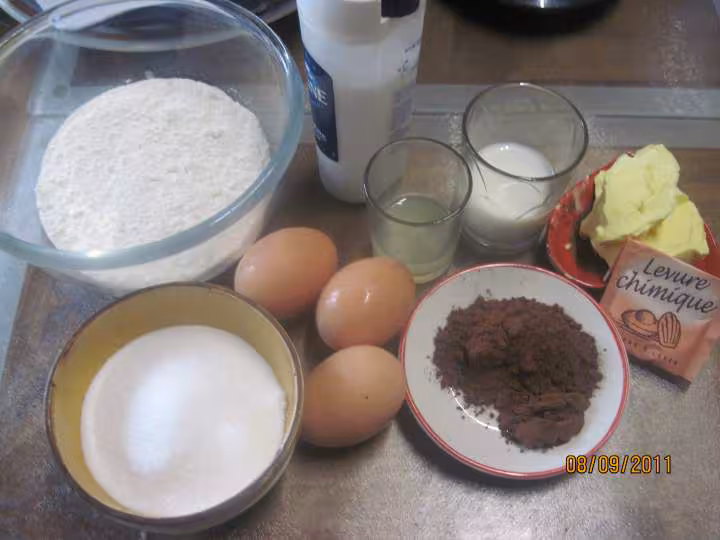 Cake marbre au chocolat