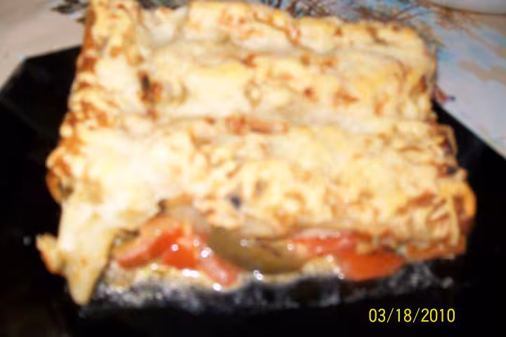 Cannellonis farcis a la ratatouille
