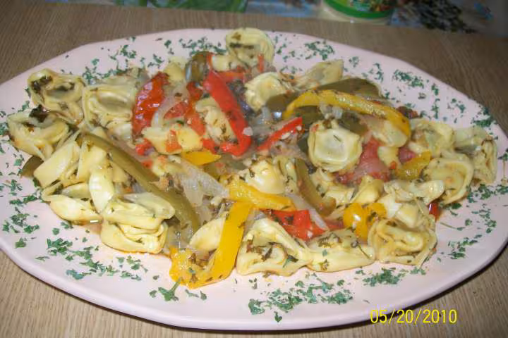 Cappeletti aux 3 poivrons persille