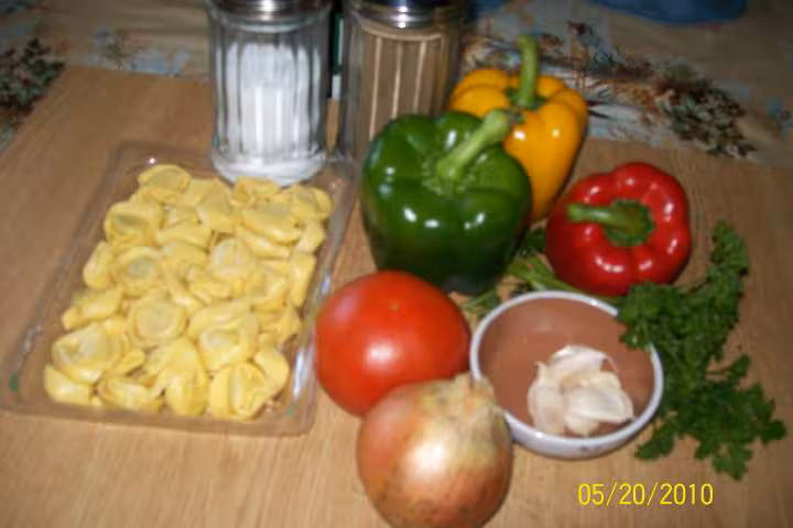 Cappeletti aux 3 poivrons persille