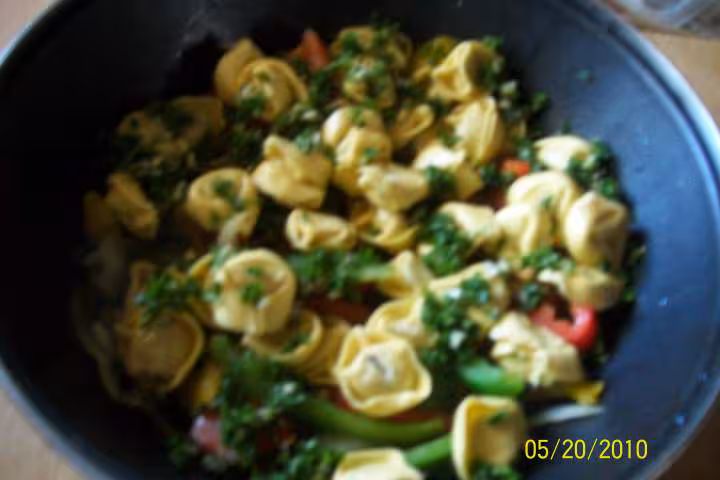 Cappeletti aux 3 poivrons persille