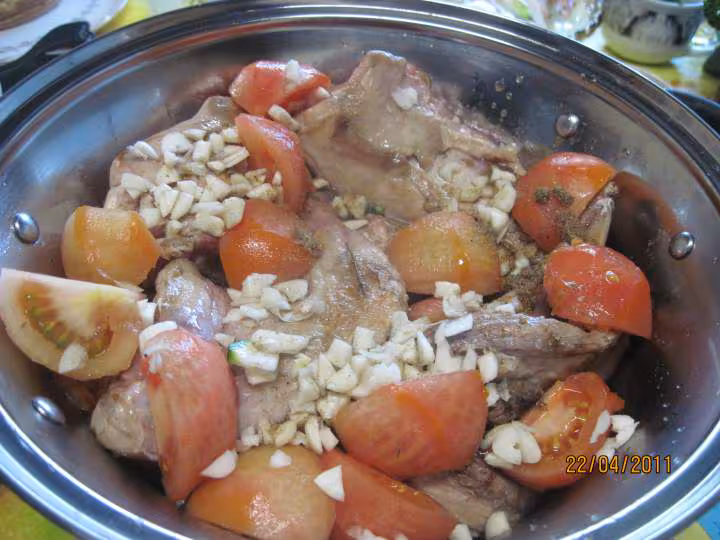 Cari de lapin au massale