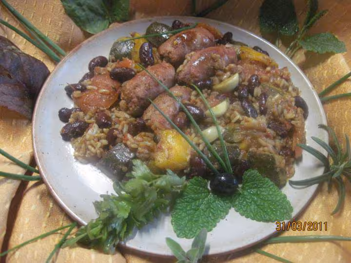 Cari de saucisses aux epices