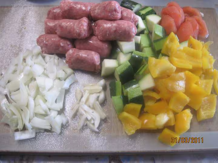 Cari de saucisses aux epices