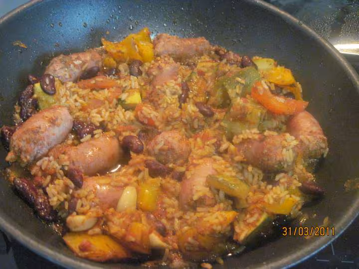 Cari de saucisses aux epices