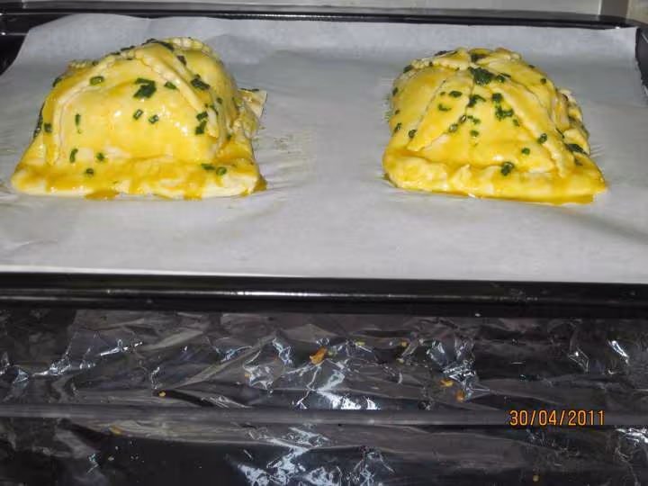 Carres de saumon et crustaces
